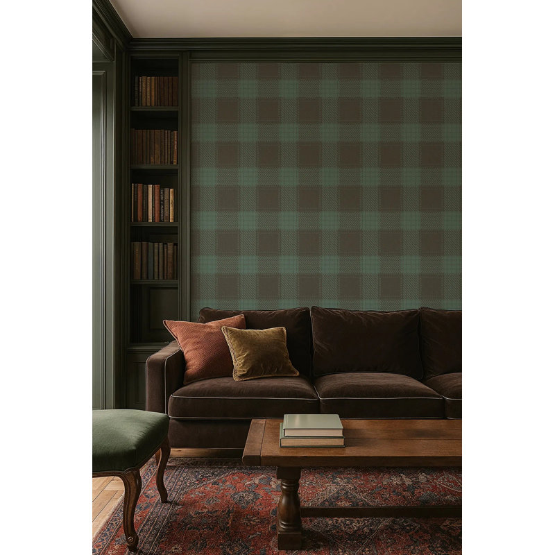 Campers Plaid, Sage Brush, Peel & Stick