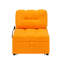 Lit convertible de 40 pouces de long en tissu orange pour un lit relaxant et confortable
