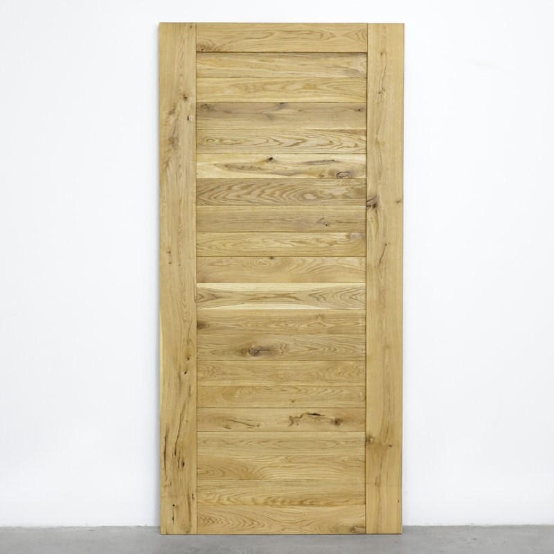 Pinache Solid Oak Barn Door, Natural Oil