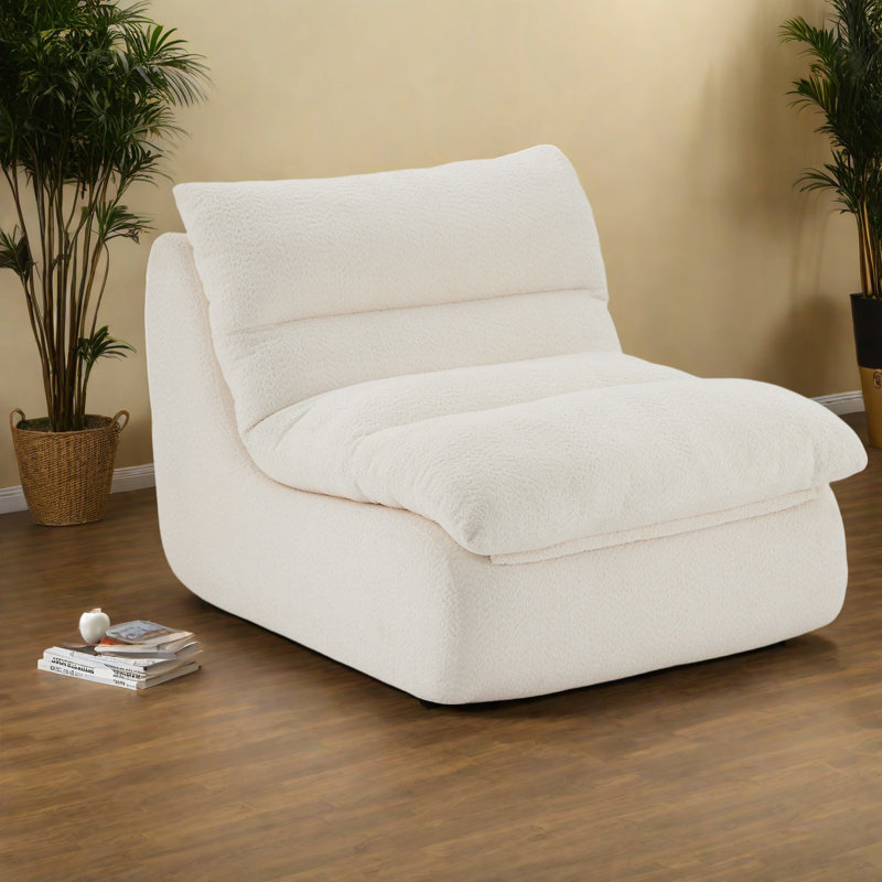 Canapés modernes en métal, fauteuil beige compact pour le salon et le bureau