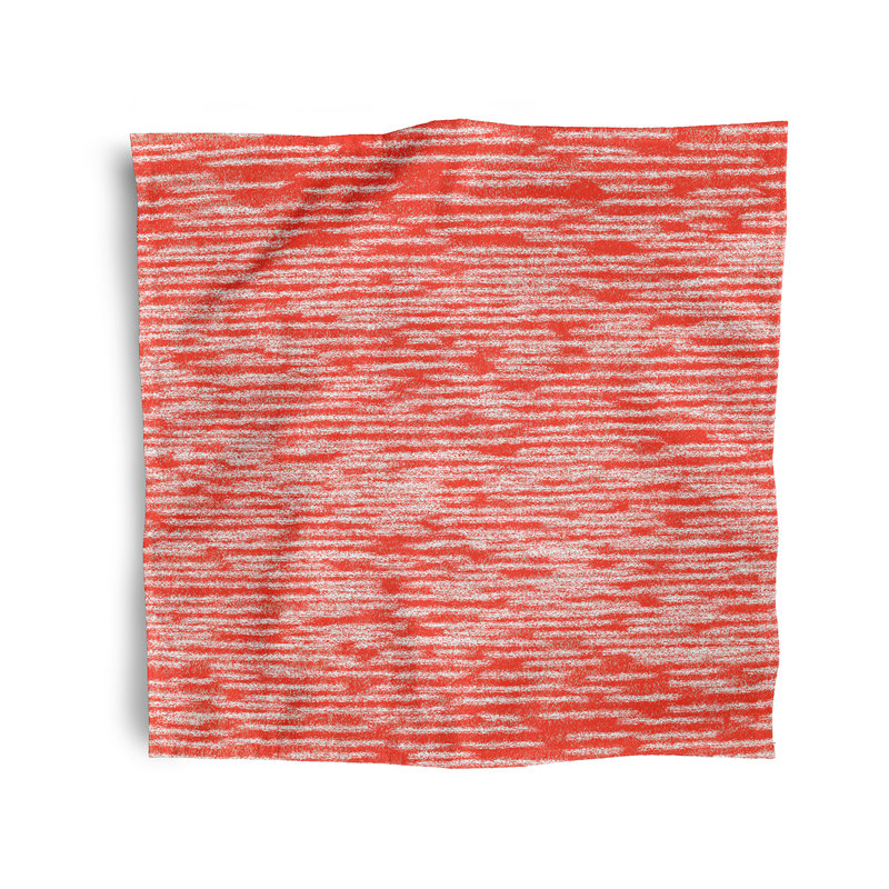 Luzia Polyester Abstract Square Napkin, Orange