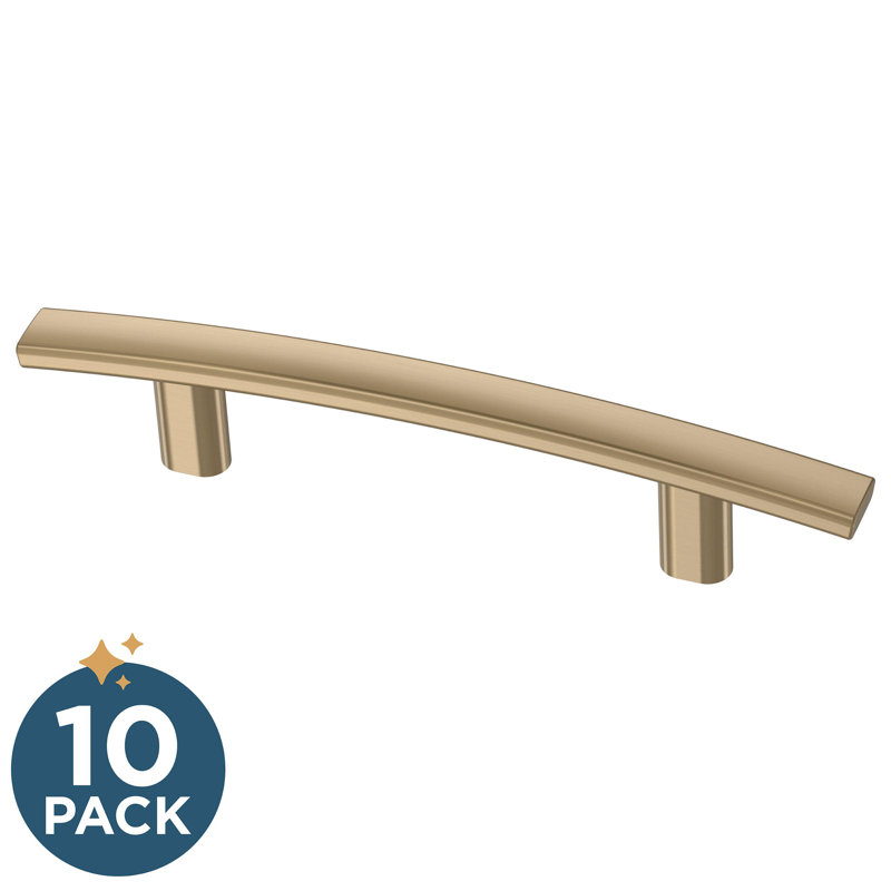 Brushed Brass Arch Cabinet Pull Handles 3" Multipack