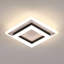 Aweys 1-Light 20cm Square LED Flush Mount Ceiling Light-184538018-184538016