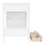 Lit superposé simple au-dessus de simple avec 2 tiroirs et armoire multicouche, blanc-246676842
