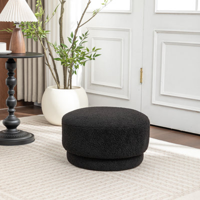Round Upholstered Ottoman