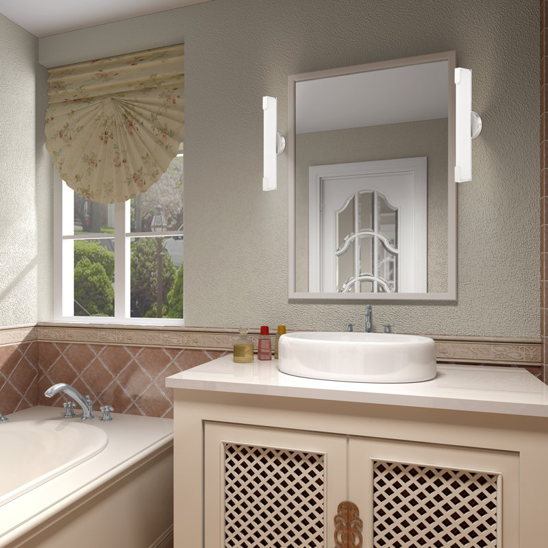 Brynlei Dimmable LED Bath Sconce, Polished Chrome, 4.37" H x 17.5" W x 3.25" D