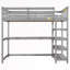 Lit mezzanine simple avec bureau intégré Harsimrat