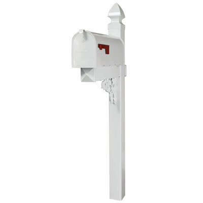 Plastic Post Mounted Mailbox
