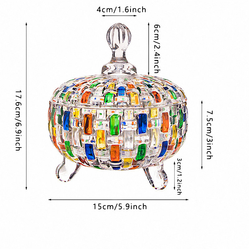 Pot à gingembre en verre fait à la main Hort