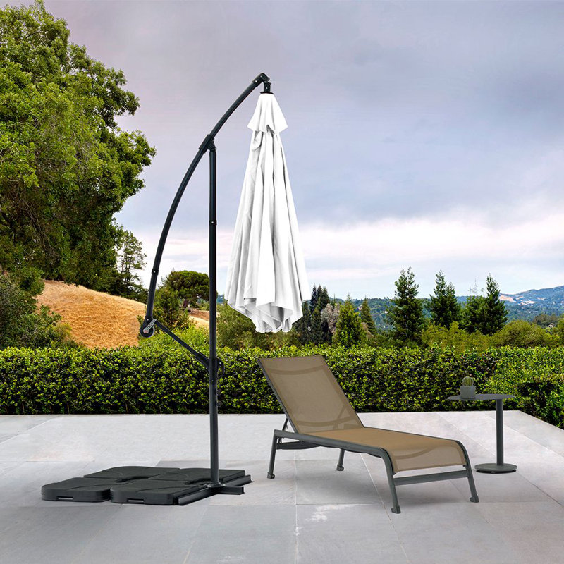 Parasol en porte-à-faux Landgrove, Blanc