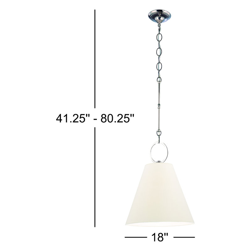 Altamont 1 - Light Polished Nickel Single Pendant, Distressed Bronze, 21.25" H