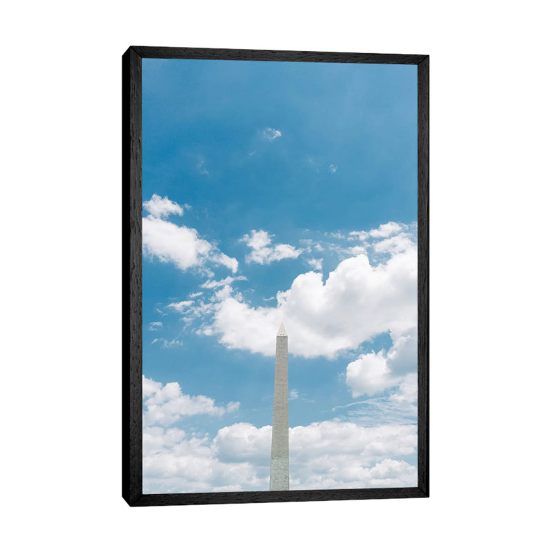 Washington Monument by Bethany Young - Print on Canvas, Black Framed, 101.6cm H x 66.04cm W x 3.81cm D