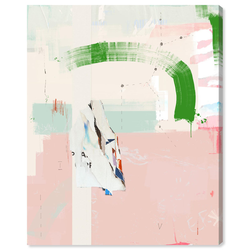 «Pink Sand Beach Boho Decor» par Notoriart, H 16 po x l 20 po, Toile tendue avec châssis