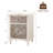 18.4'' W Carved Nightstand with Drawer & Storage Cabinet