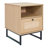 Mid-Century Modern Nightstands or End Tables with Rattan Accented Drawers-1342514079
