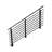 Modern Horizontal Adjustable Railing Banister System for Staircases Balconies and Decks Complete Guard Railing Kit-86192386