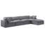 Canapé modulaire réversible en velours Hinesh-87141409