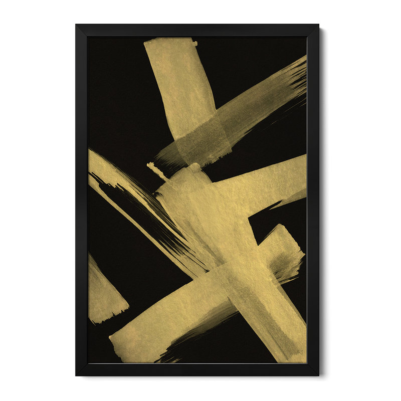 Gold Magic II - reproduction d'art murale - affiche de galerie, H 24 po x l 16 po