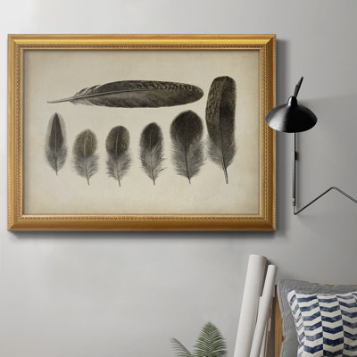 Plumes rétro VI sur toile de qualité supérieure, prêtes à être accrochées
