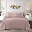 Aspire Homeware 4 Piece Hotel Quality Striped Duvet Bedding Set with Pillowcases and Fitted Sheet for Luxury Bedding Comfort-119236686-119236689