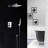 BathSelect Prelude Massage Shower Set – Wall-Mounted Rainfall and Handheld Shower System