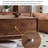 Modern rectangular solid wood coffee table-436864351