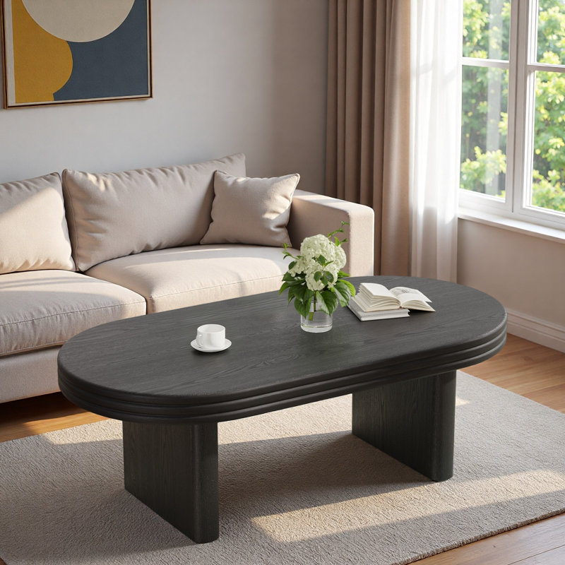 Table basse Mid Century Modern, Noir