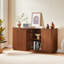 Buffet à rayures verticales avec motif ondulé et beaucoup de rangement-298584448