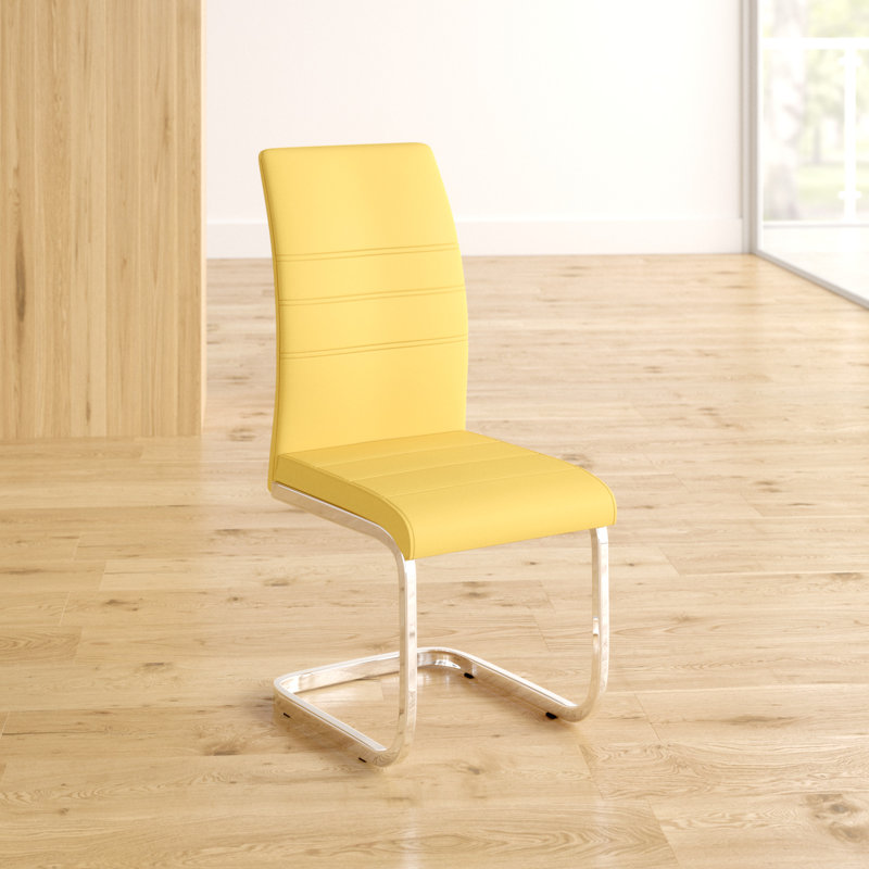 Ilana 46cm H Upholstered Side Chair, Grey, 1