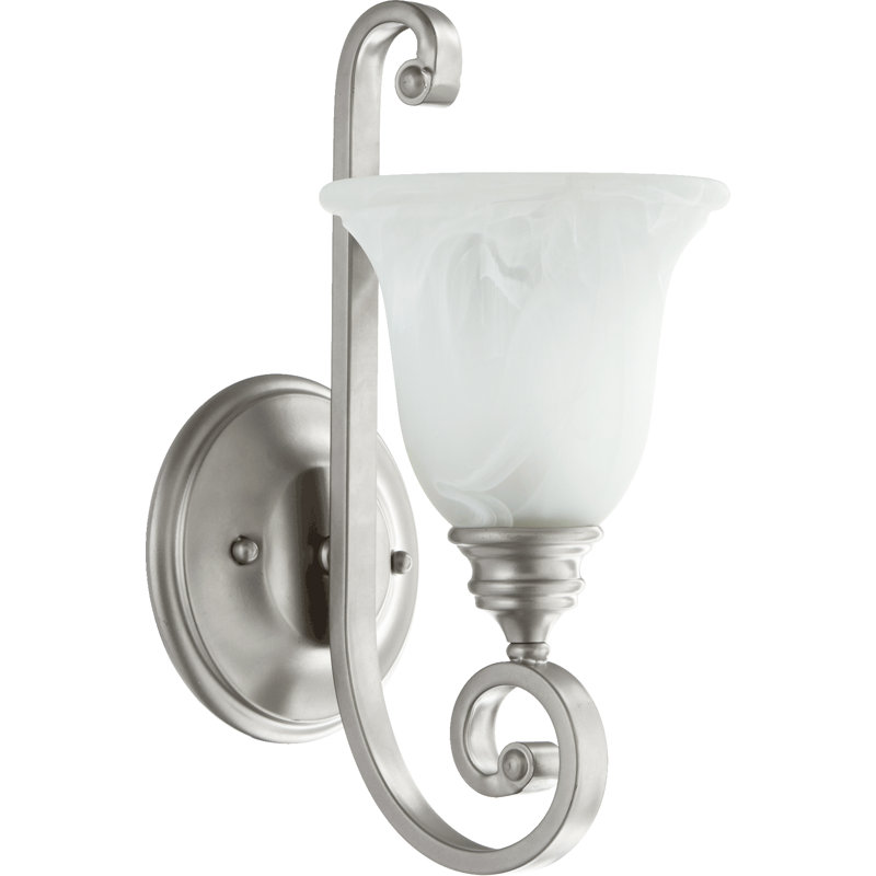 Cambron Steel Armed Sconce, Classic Nickel