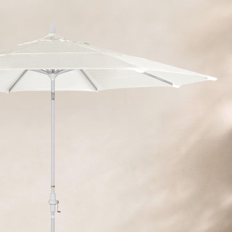 Parasol de marché Broadmeade octogonal Sunbrella, Blanc mat, Toile Toile Toile Sunbrella®
