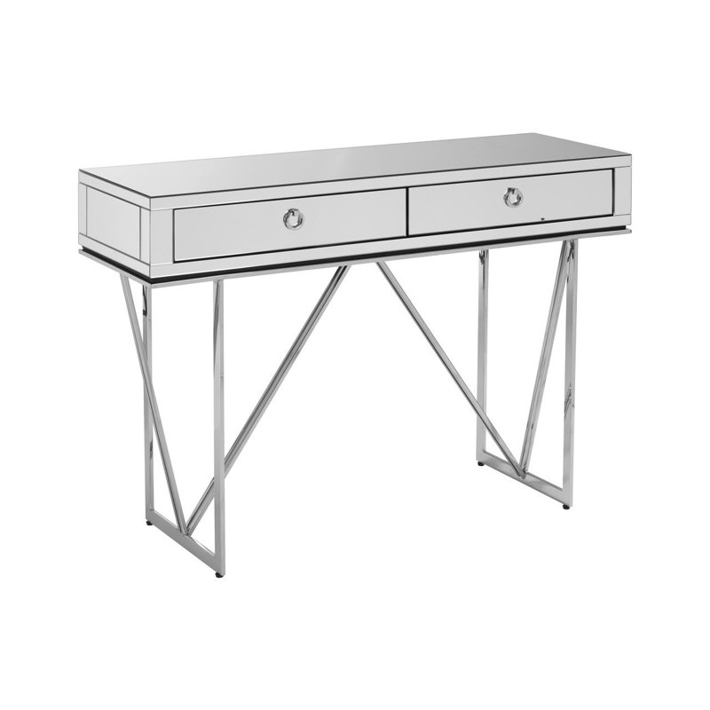 Reardon 120cm Glass Top Console Table