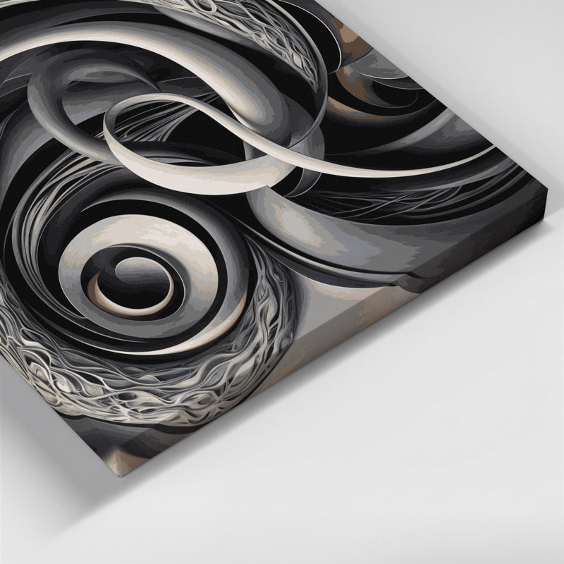 Art mural sur toile Biomorphic Abstraction 5, H 12 po x l 18 po
