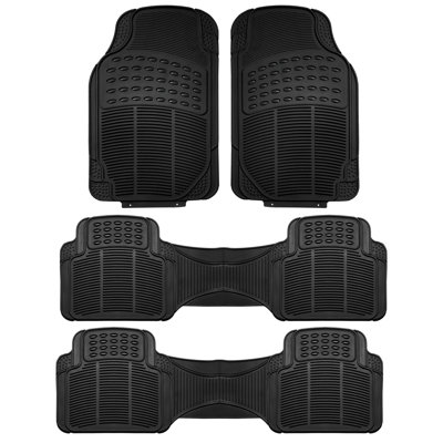 3 Row High Quality Liners Trimmable Vinyl Car Floor Mats-Full Set