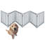Barrière autoportante pliable pour chien en bois massif, 6 panneaux d'une hauteur de 24 pouces-88357167-90636805