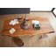Freeform 110 cm Extendable Acacia Rectangular Wood Top Dining Table with Wood Base