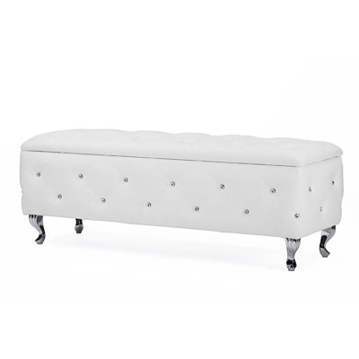 Dominiks Faux Leather Upholstered Storage Bench