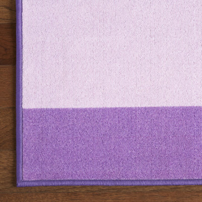 Eneas Llama Kid's Washable Area Rug 3'X5', Multi/Purple/White