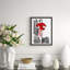 Allure 4' Framed Print on Glass
