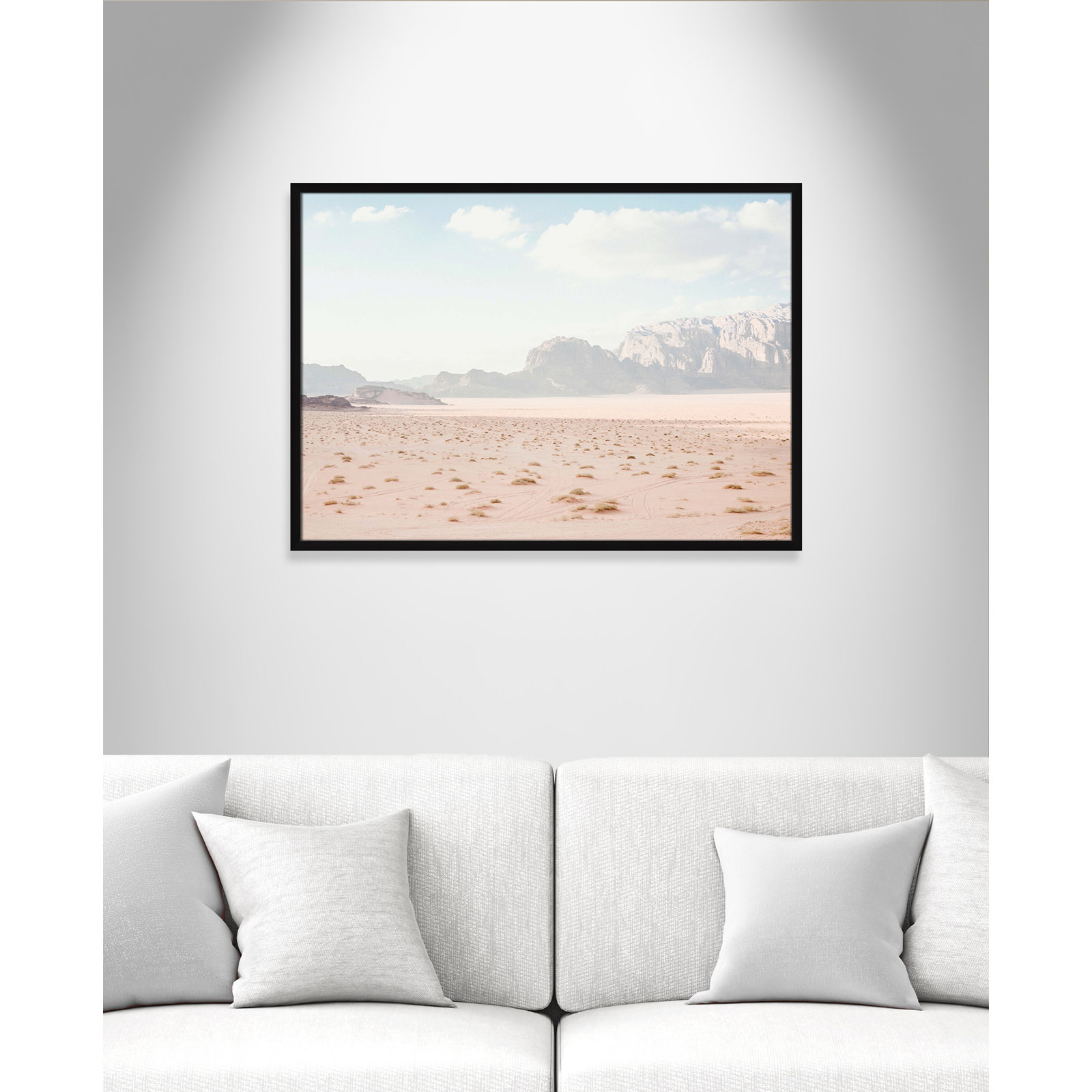 Tire Tracks "Tire Tracks" Print, 35.5" W x 25.5" H, Satin Black Framed