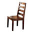 2 chaises en chêne tabac pour manger - salle à manger de 2 pièces