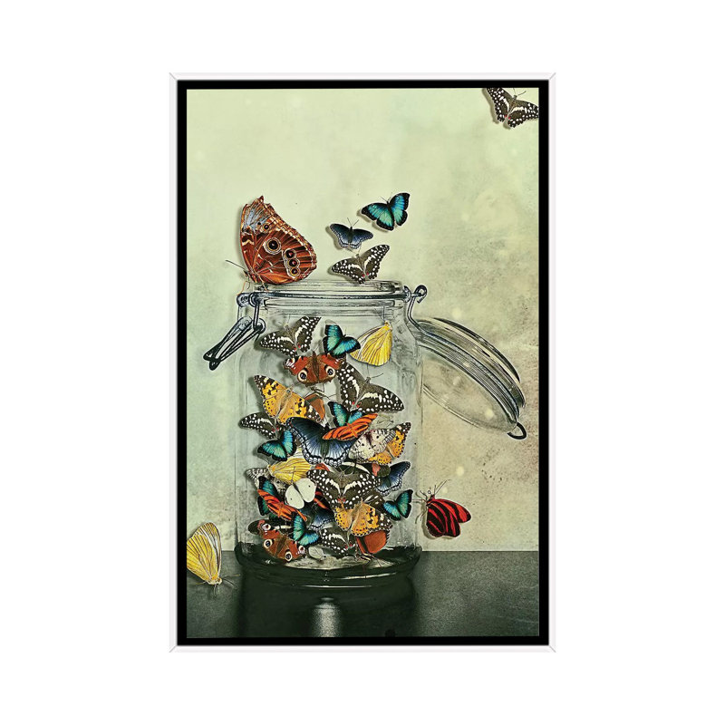 Freedom 1 Piece Wall Art on Canvas, 66.04 cm H x 45.72 cm W, White Framed