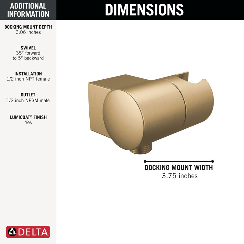 Rotating Wall Mount with Integrated Wall Supply, Lumicoat® Champagne Bronze