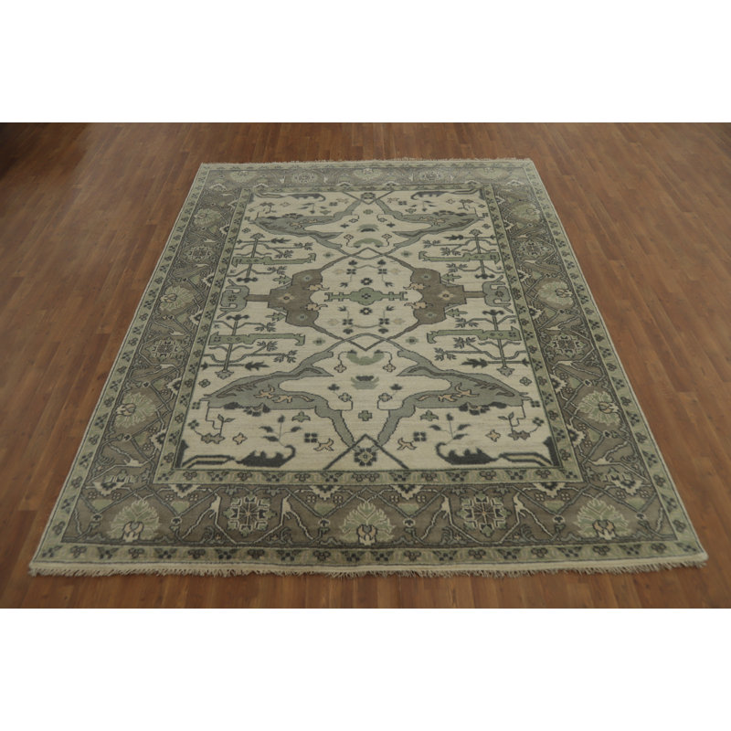 Handmade Wool Transitional Oushak Indian Area Rug 8x10