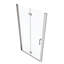 Porte de douche universelle en verre trempé 1/4 "avec pivot - 1 3/8" réglable, 36 000 fois vérifiée pour merveille et fuite, ajustement de l'alliage d'aluminium