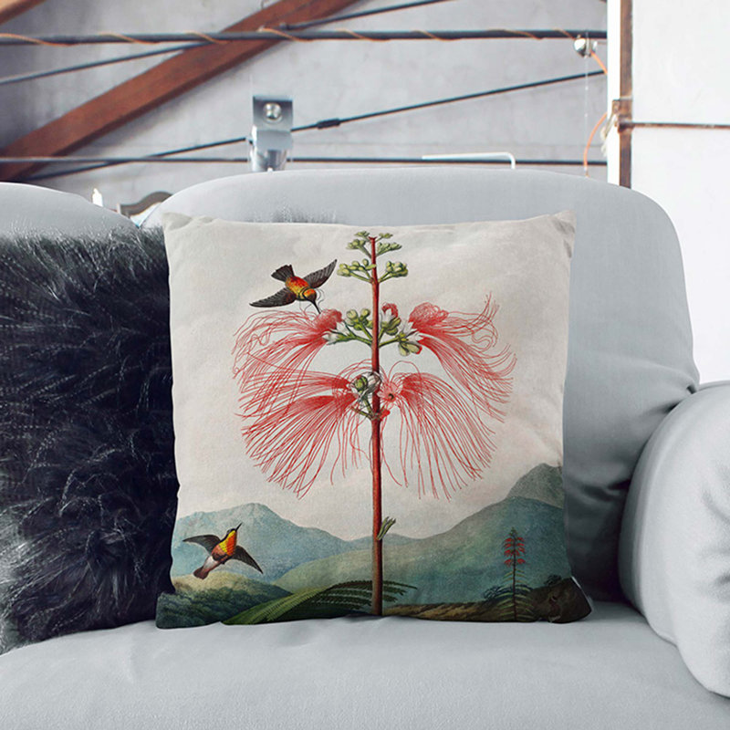Square Throw Cushion, 40cm H x 40cm W x 15cm D