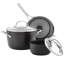 Batterie de cuisine à induction à anodisation dure KitchenAid, 11 pièces
