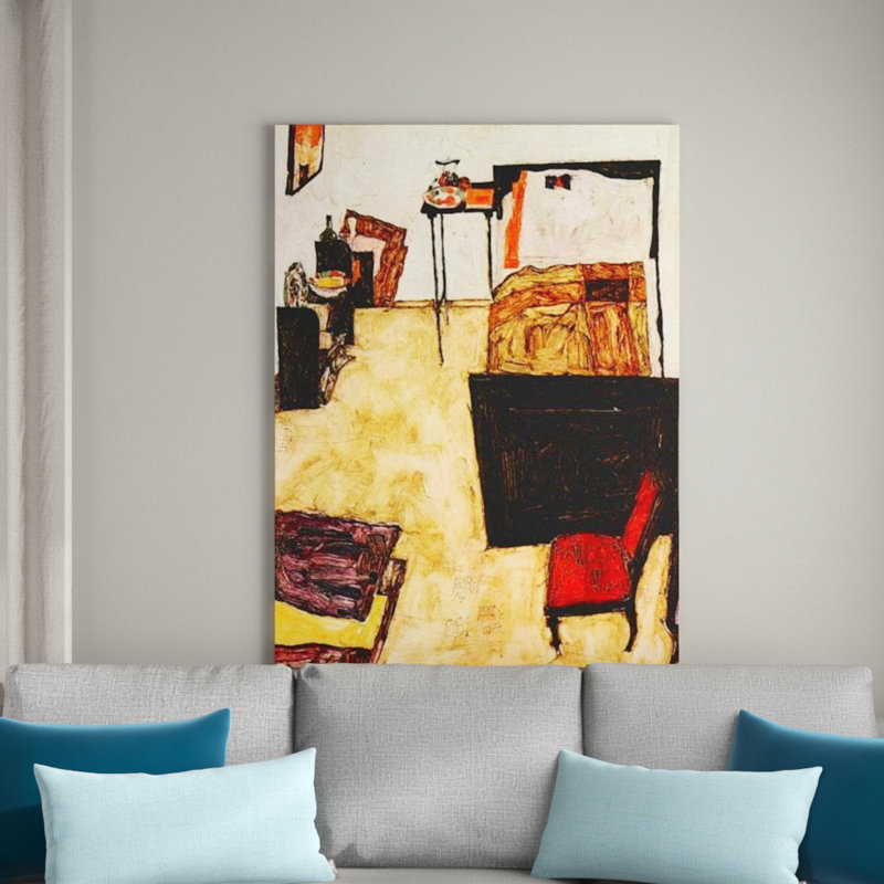 Egon Schiele - Wrapped Canvas Painting, 80cm H x 60cm W x 1.8cm D