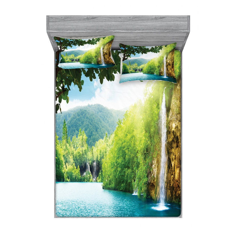 Microfiber Sheet Set, Full Sheet Set with Fitted Sheet