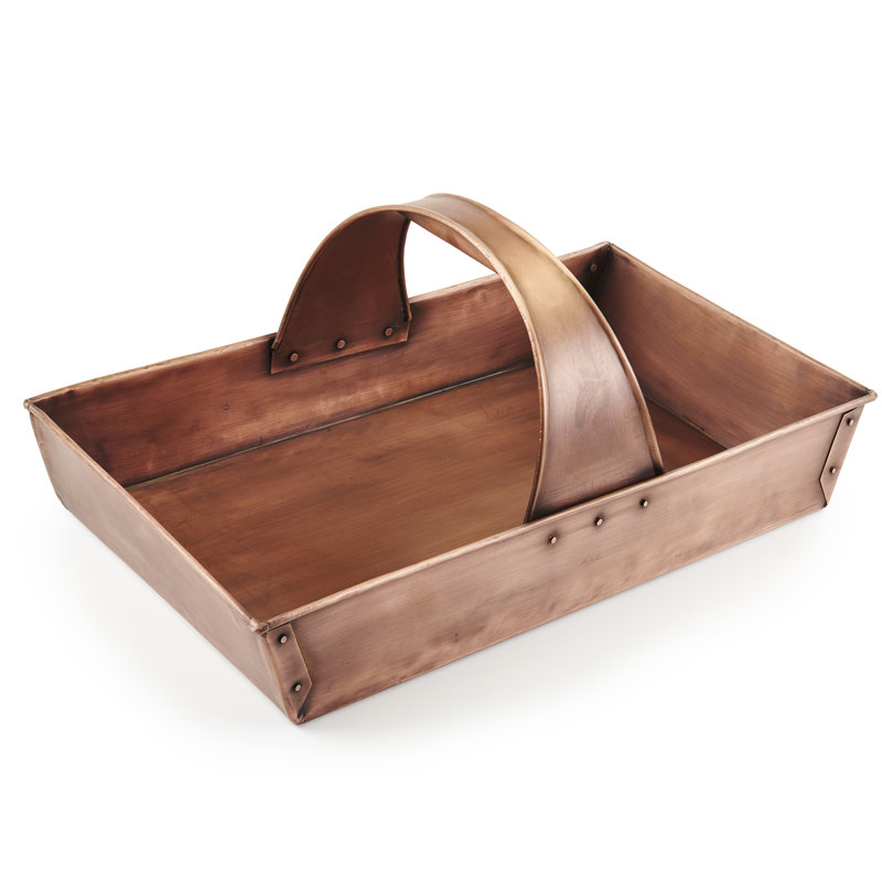 Panier de jardin en métal trug/métallique